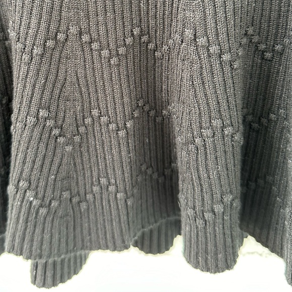 Anthropologie Maeve Ribbed Skirt Medium Black NWT - Picture 7 of 9